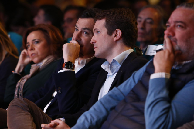 El presidente del PP,  Pablo Casado