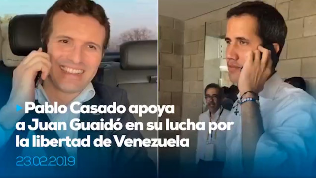 Casado traslada por teléfono su apoyo a Guaidó: 
