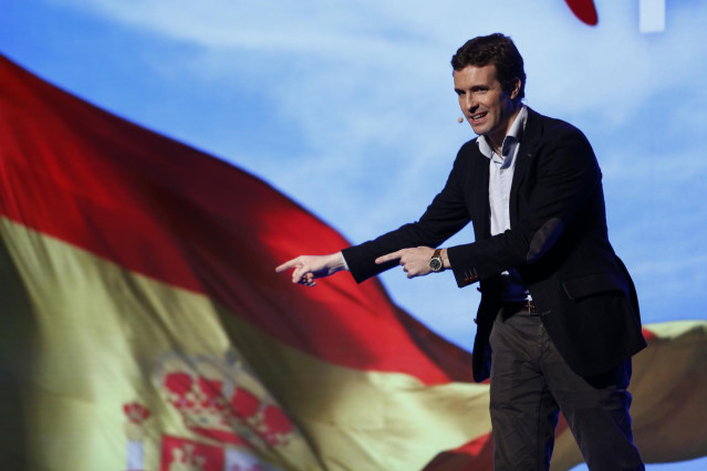 Pablo Casado, y  Juanma Moreno presentan a Sebastián Pérez como candidato a la A