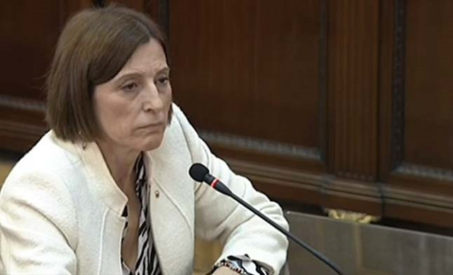 La expresidenta del Parlament Carme Forcadell declara en el Supremo durante el j