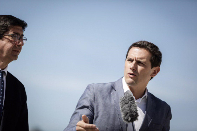 El presidente de Ciudadanos, Albert Rivera, y el vicepresidente de la Junta de A