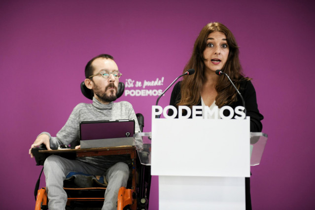 Rueda de prensa de Podemos