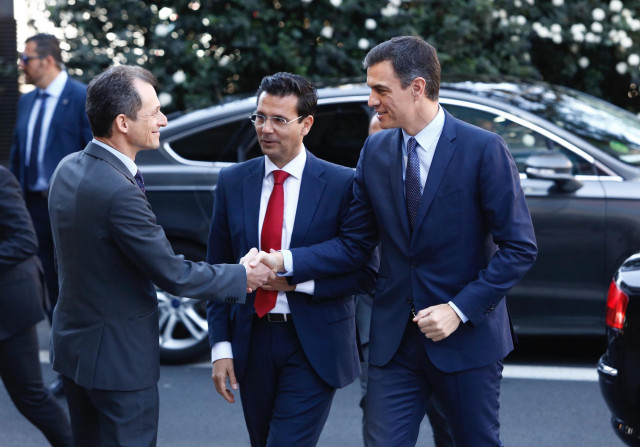 El secretario general del PSOE y presidente del Gobierno, Pedro Sánchez, partici