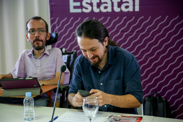 El secretario general de Podemos, Pablo Iglesias, participa en el Consejo Ciudad