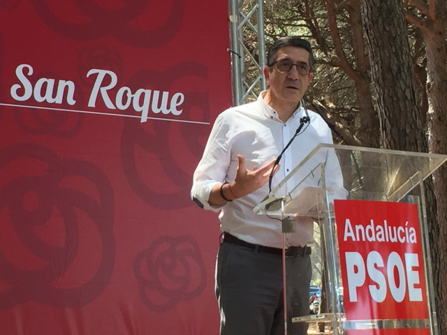 Patxi López, en  San Roque (Cádiz)