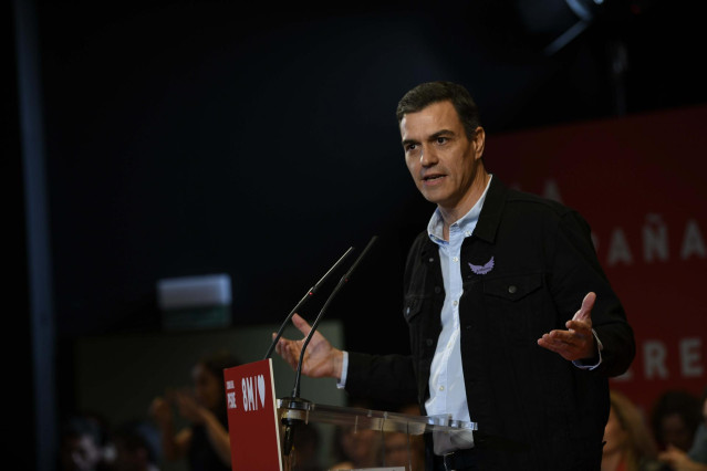 Pedro Sánchez participa en un acto del PSOE en Ciudad Real