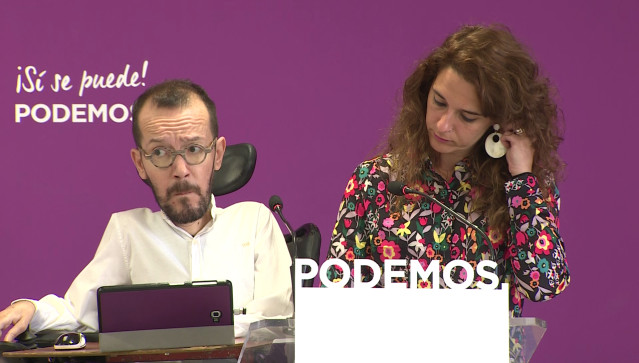 Rueda de prensa tras el Consejo de Coordinación de Podemos