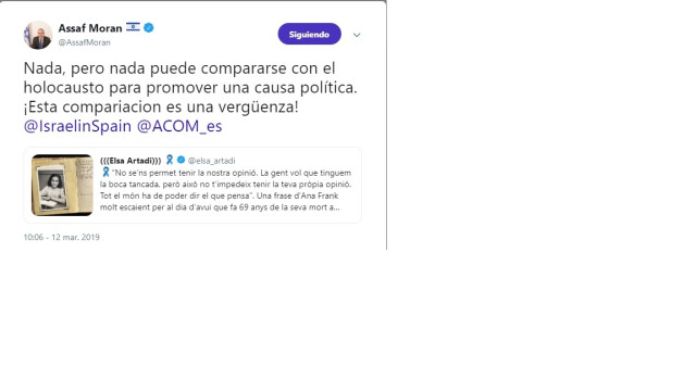 El número dos de la Embajada israelí tacha de 