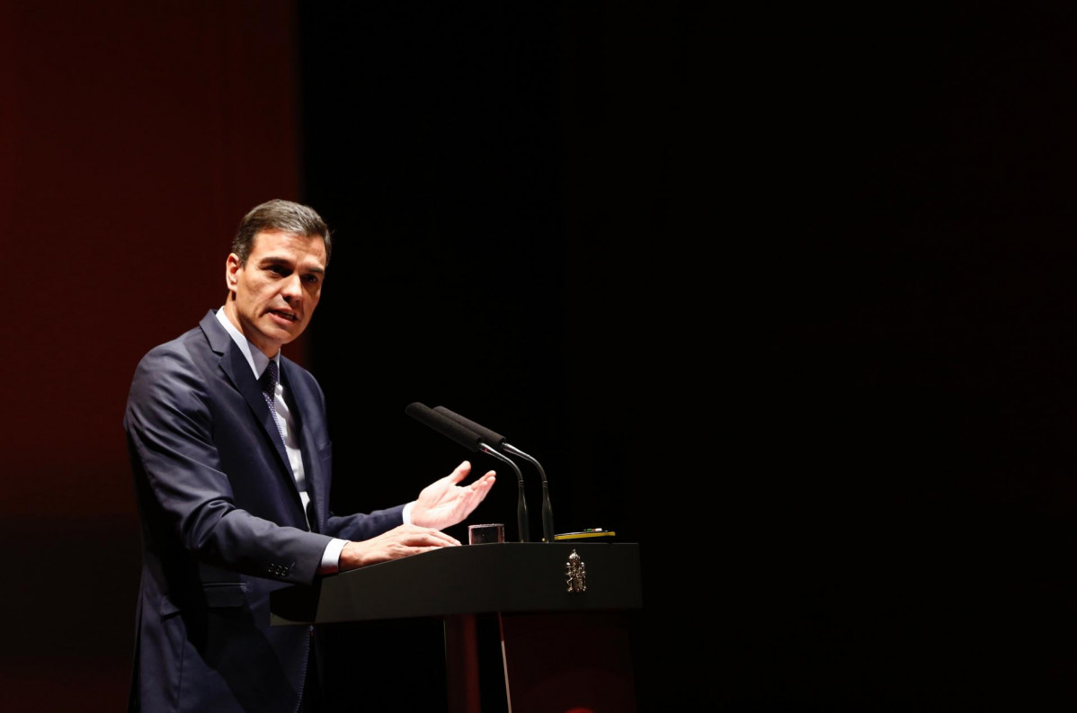 El secretario general del PSOE y presidente del Gobierno, Pedro Sánchez, partici