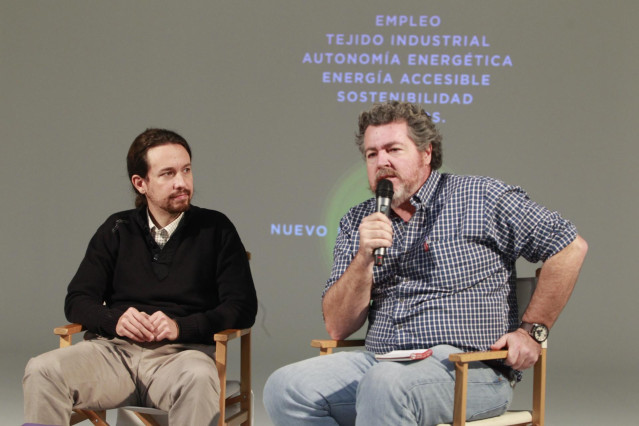 Pablo Iglesias y Juantxo López Uralde