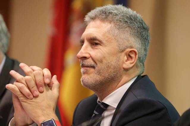 Fernando Grande-Marlaska, en la presentación del libro 'Heridos y olvidados: los