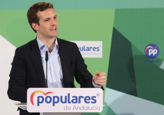 Pablo Casado, y  Juanma Moreno, participan en el Comité Ejecutivo del PP-A