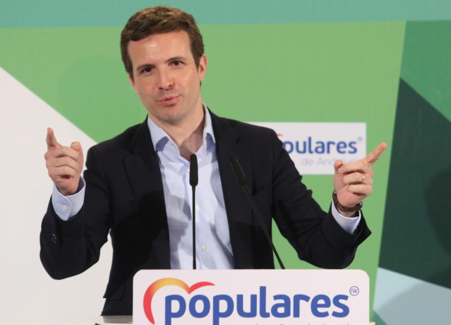 Pablo Casado, y  Juanma Moreno, participan en el Comité Ejecutivo del PP-A