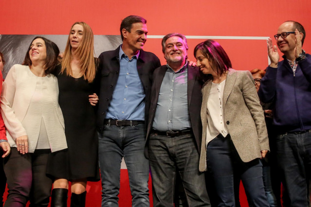 Acto en el que Pepu Hernández se presenta como posible candidato del PSOE al Ayu