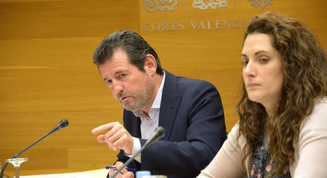 José Císcar, en Les Corts Valencianes