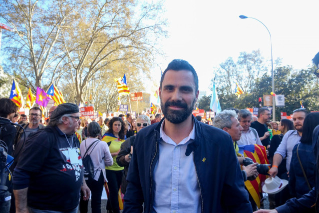 Manifestación independentista en Madrid contra el juicio del 'procés'