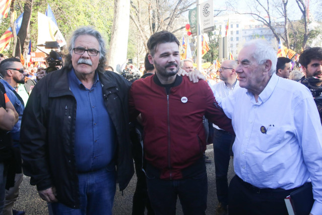 Manifestación independentista en Madrid contra el juicio del 'procés'