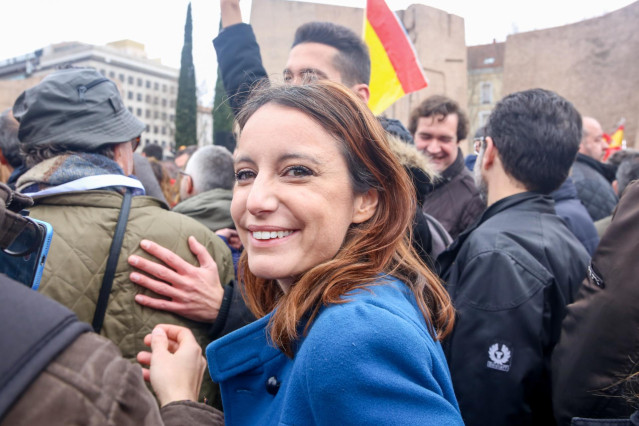 Concentración en la Plaza de Colón (Madrid) bajo el lema 'Por una España unida'