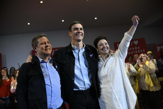 Pedro Sánchez participa en un acto del PSOE en Ciudad Real