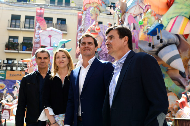El presidente de Ciudadanos (Cs), Albert Rivera, visita Valencia en ‘Fallas’