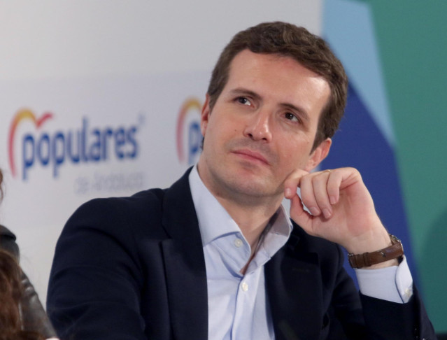 Pablo Casado, y  Juanma Moreno, participan en el Comité Ejecutivo del PP-A