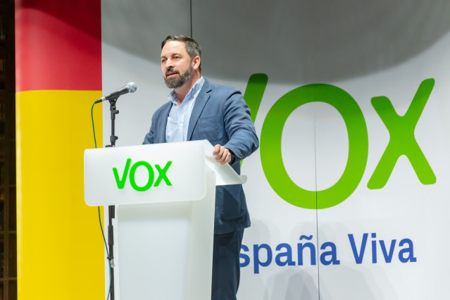 28A.- Vox anuncia que Abascal protagonizará un acto de precampaña el día 28 en S