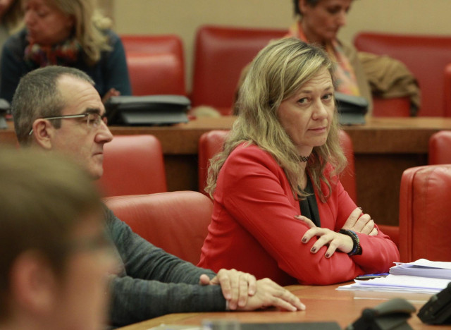 La juez de Podemos Victoria Rosell en la Comisión de Justicia en el Congreso