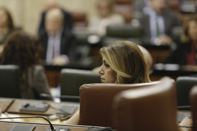 Sesión de control en la segunda jornada del Pleno del Parlamento andaluz