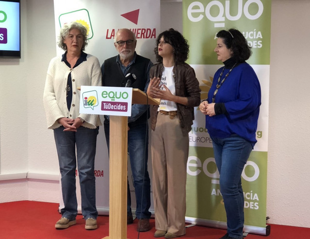 Almería.-26M.-IU, Equo y Tú Decides concurrirán juntos a las municipales en Alme