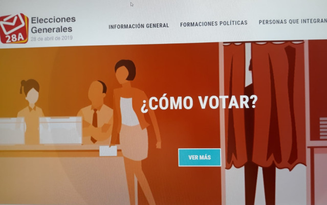 28A.- Interior Pone En Marcha La Web Informativa De Las Generales, A Las Que Est