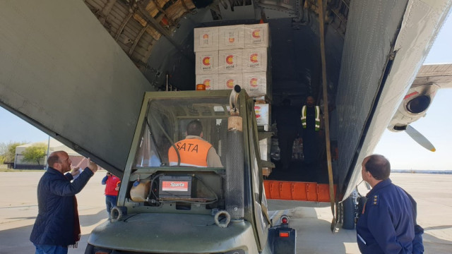 El Ejército del Aire ayuda a Portugal en el traslado de ayuda humanitaria a Moza