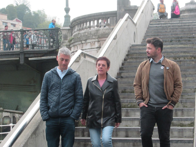 EH Bildu y ERC presentan en Bilbao el acuerdo estratégico alcanzado para las ele