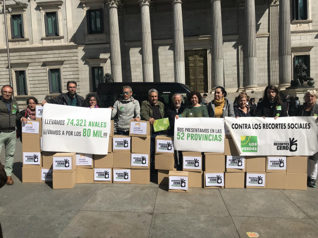28A.- La Coalición Recortes Cero-Grupo Verdes Entrega Los Avales A La Junta Elec