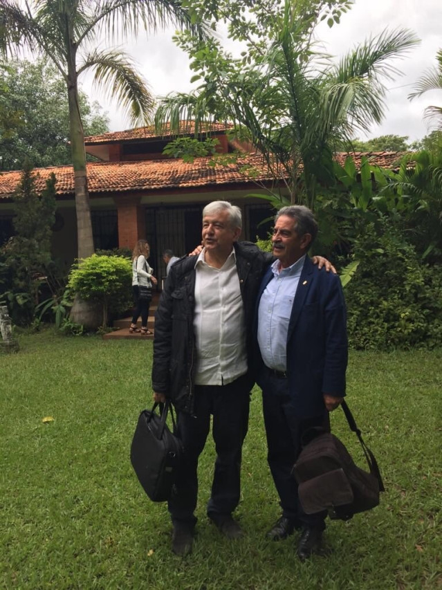 Miguel Ángel Revilla y Andrés Manuel López Obrador