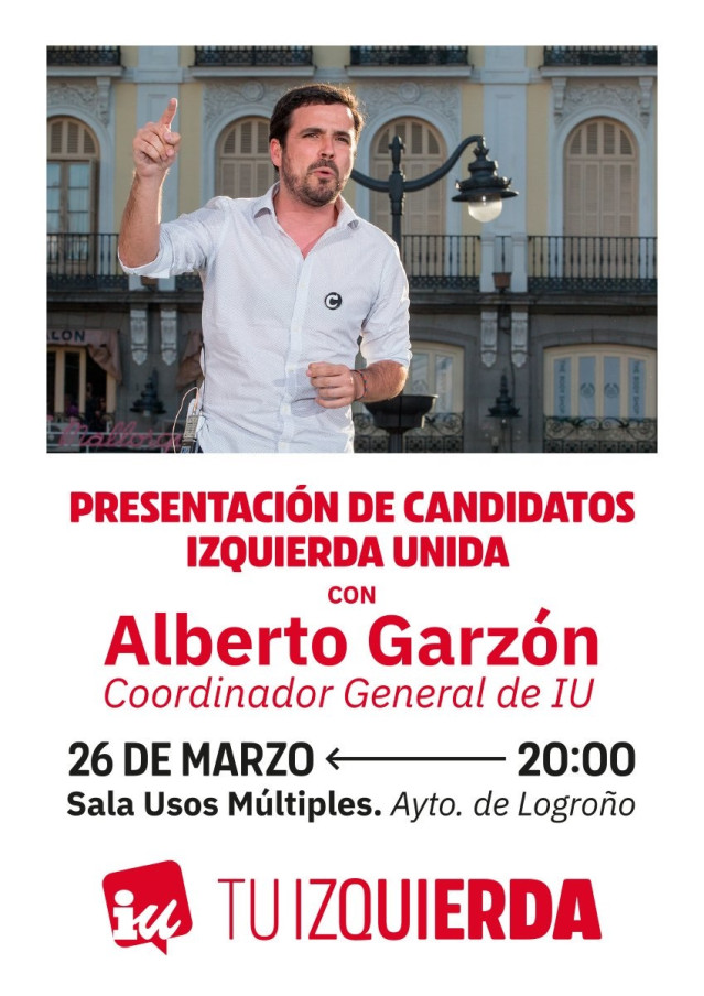 Garzón confía en mantener el escaño de Unidas Podemos en La Rioja