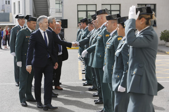 El ministro del Interior, Fernando Grande-Marlaska, visita la Comandancia de la