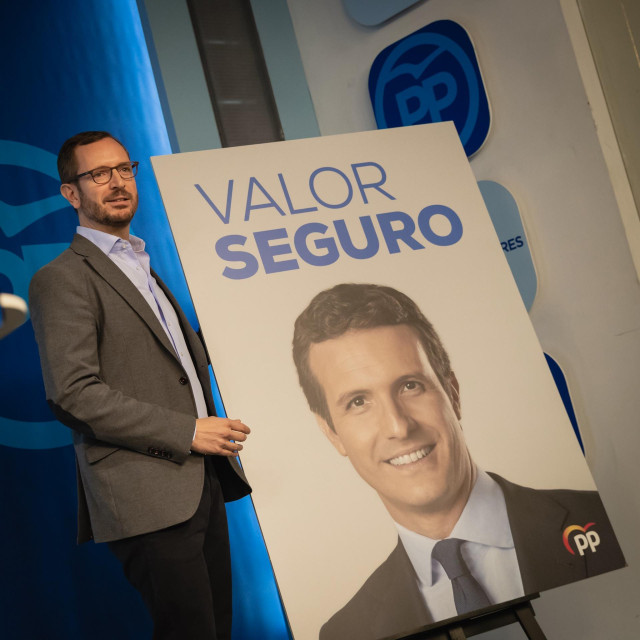 Presentación del eslogan de campaña del PP para las próximas elecciones generale