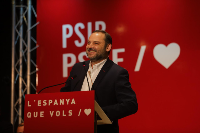 José Luis Ábalos en un acto con los socialistas de Baleares