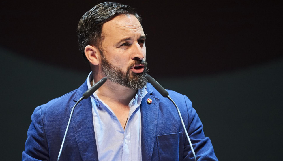 Santiago Abascal y Rocío Monasterio intervienen en un acto público