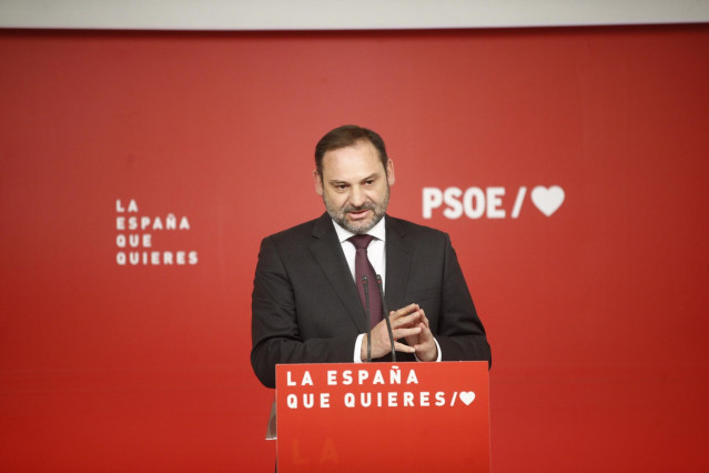 Rueda de prensa sobre actualidad política del PSOE en su sede nacional