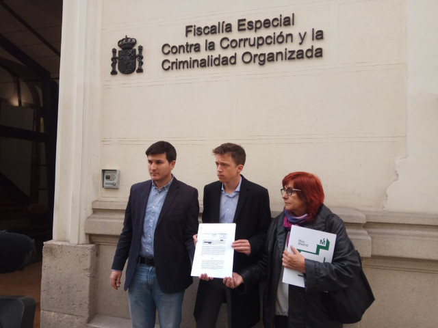Errejón lleva a Fiscalía el informe de la Cámara de Cuentas de Gürtel y Púnica p