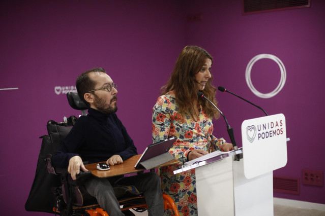 Rueda de prensa de Podemos tras el Consejo de Coordinación