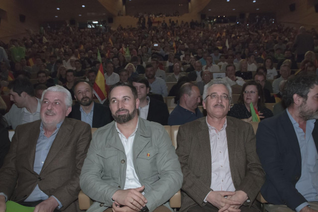 Santiago Abascal en un acto en Logroño