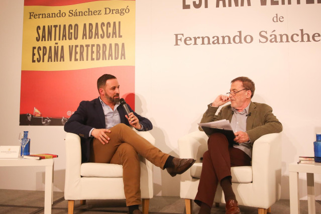 Santiago Abascal en la presentación del libro 'España vertebrada'