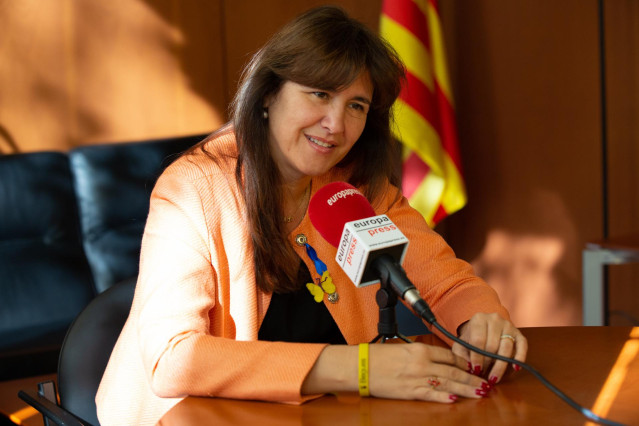 Retratos de la diputada de Junts per Catalunya en el Parlament, Laura Borràs