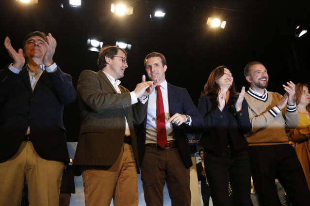 Acto del PP con militantes en Salamanca (Castilla y León) en el que interviene e
