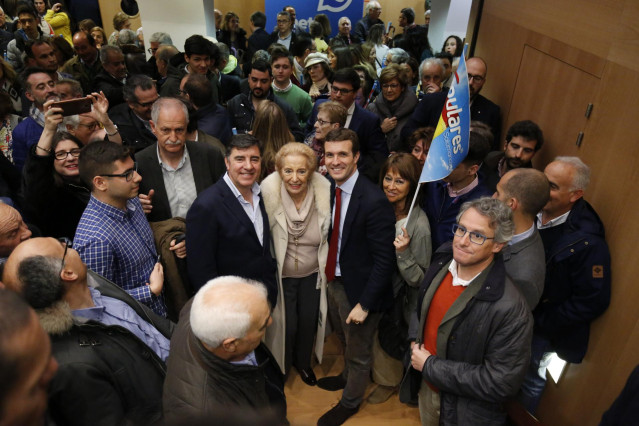 Acto del PP con militantes en Salamanca (Castilla y León) en el que interviene e