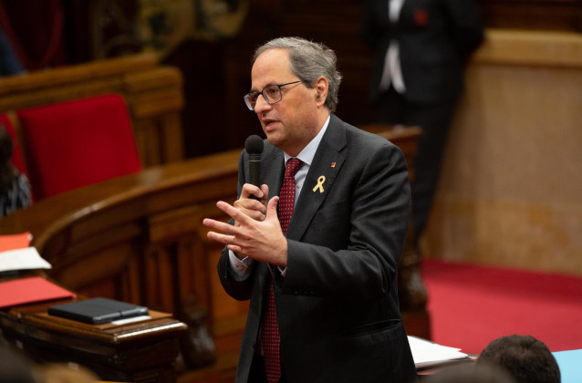Pleno en el Parlament de Catalunya