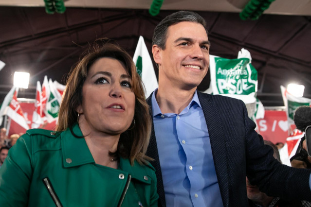 Pedro Sánchez participa en un acto público en Sevilla