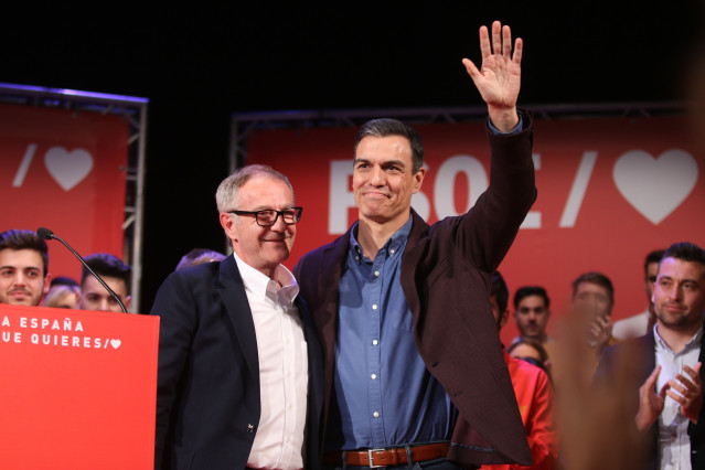 Pedro Sánchez, participa en un acto público en Almería